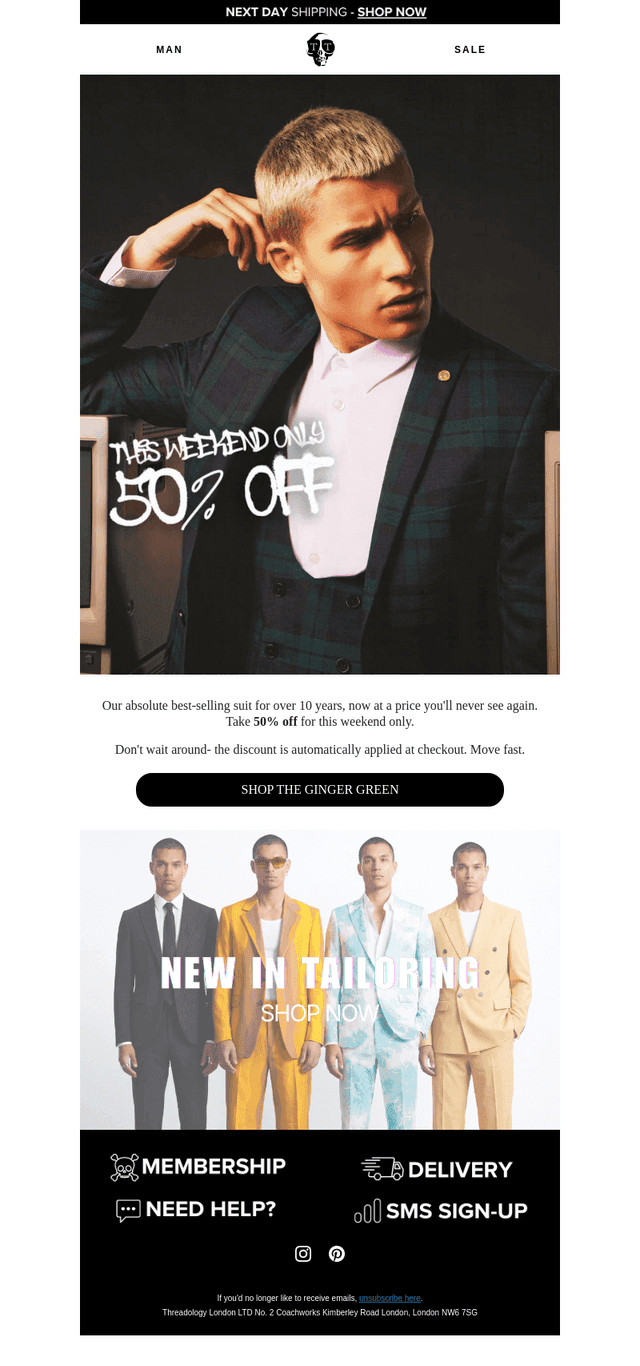 10 years an icon. 50% off this weekend.