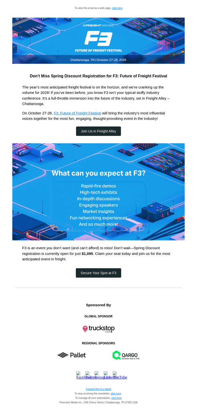 FreightWaves email from Thu, May 21, 2026