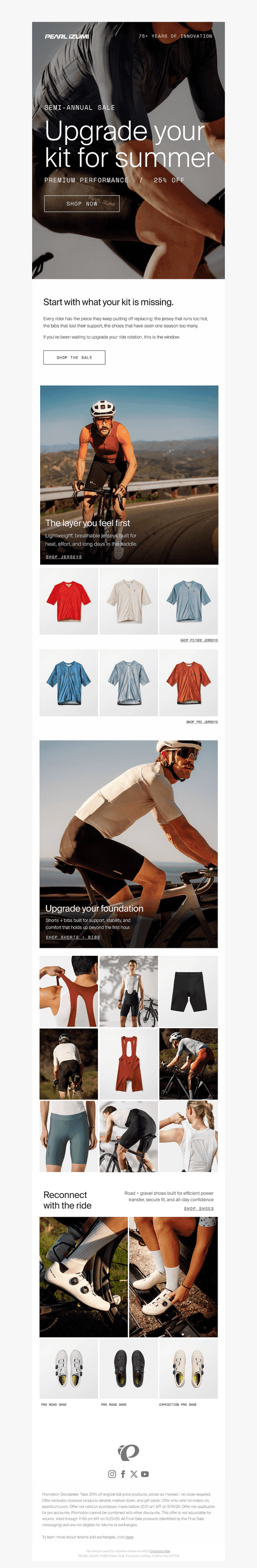 Pearl Izumi email from Fri, May 22, 2026