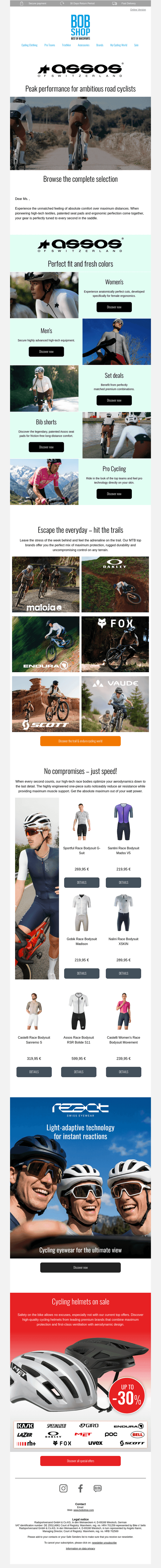 Assos Premium Highlights: Swiss Precision for Your Training!