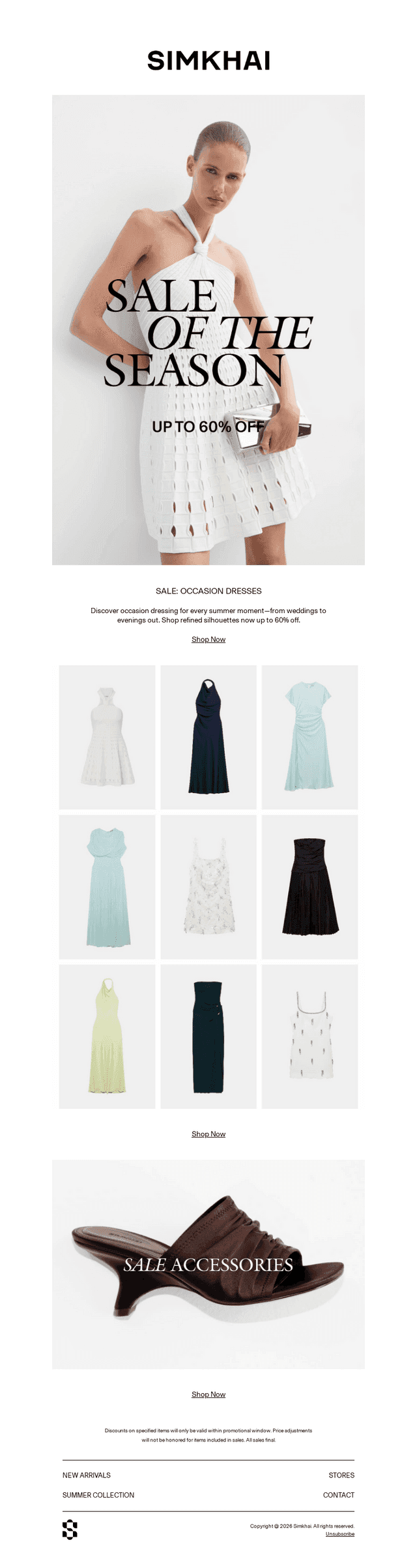 SALE: OCCASION DRESSES