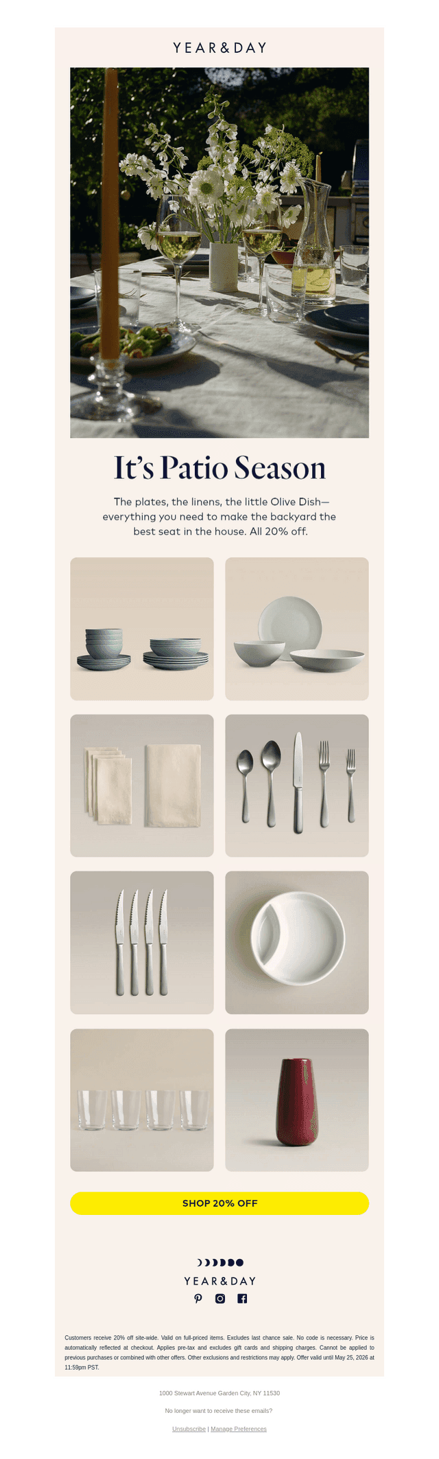 20% off the backyard glow-up