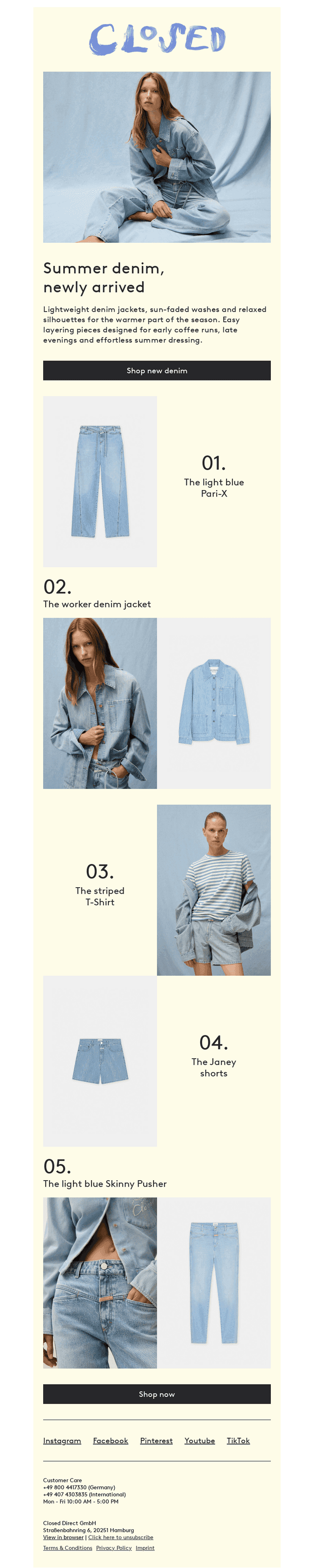 Just arrived | New summer layers in denim