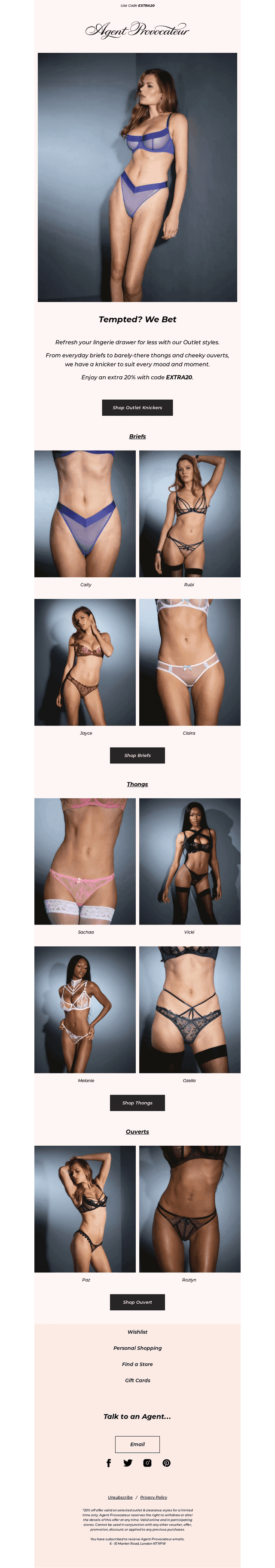 Agent Provocateur email from Fri, May 22, 2026
