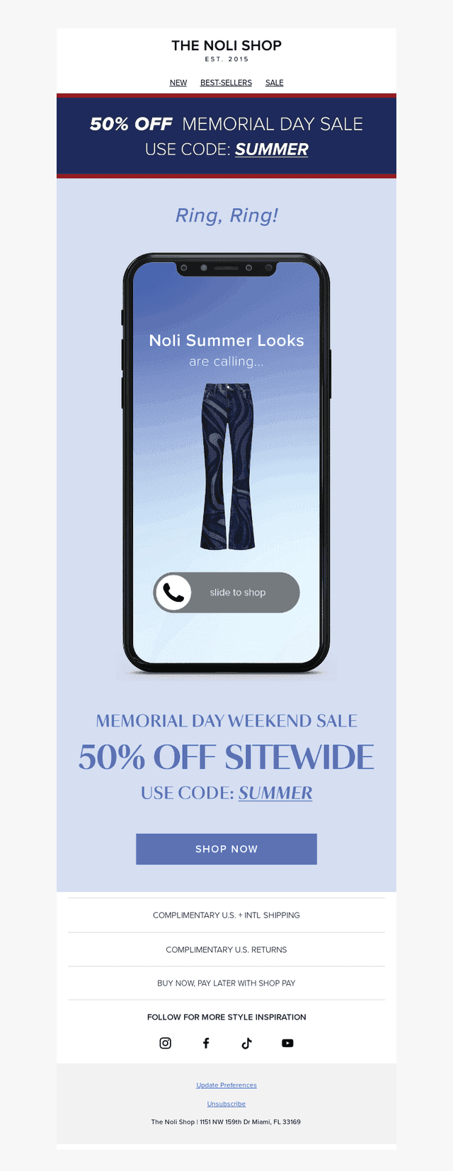 MEMORIAL DAY SALE