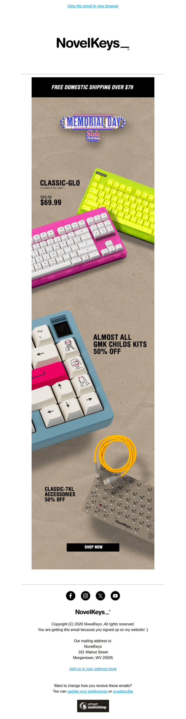 NovelKeys email from Fri, May 22, 2026