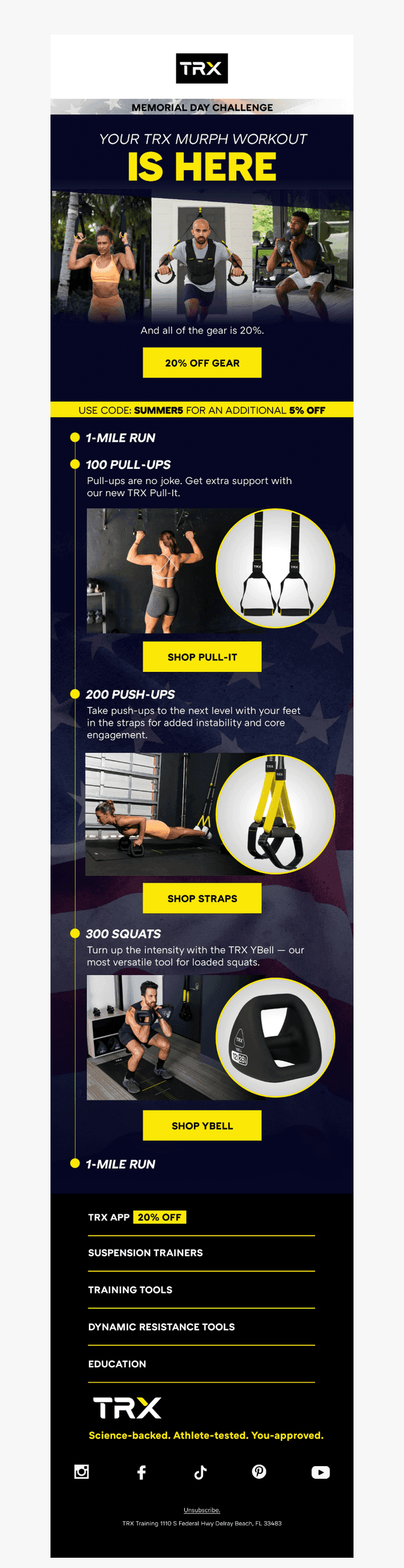Our TRX Version of Murph Is Here 🇺🇸