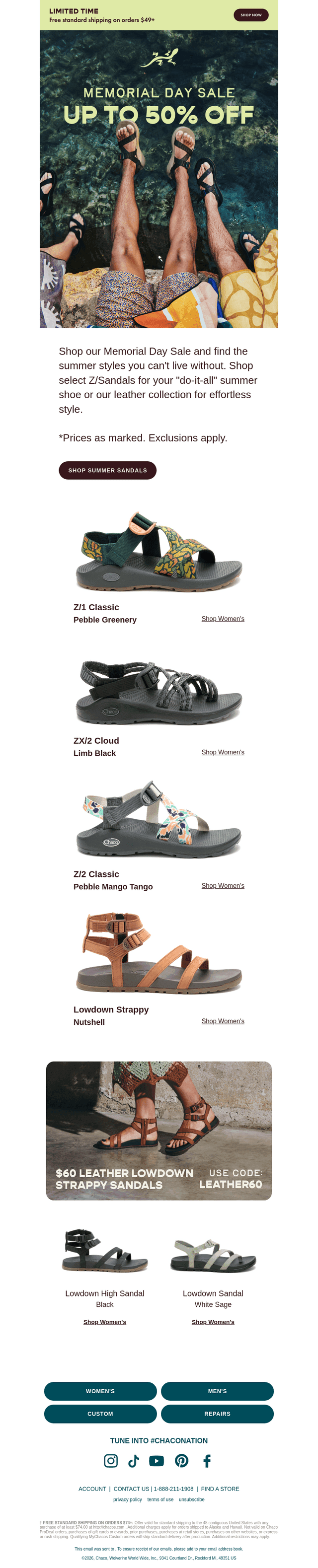 Chaco email from Fri, May 22, 2026