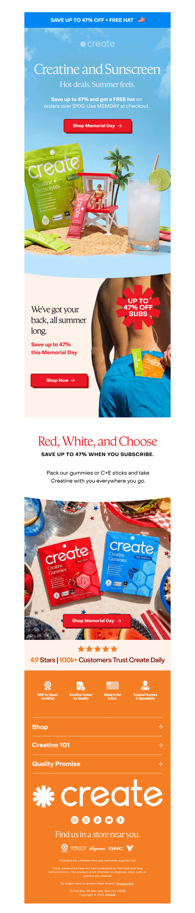 Create Wellness email from Sat, May 23, 2026