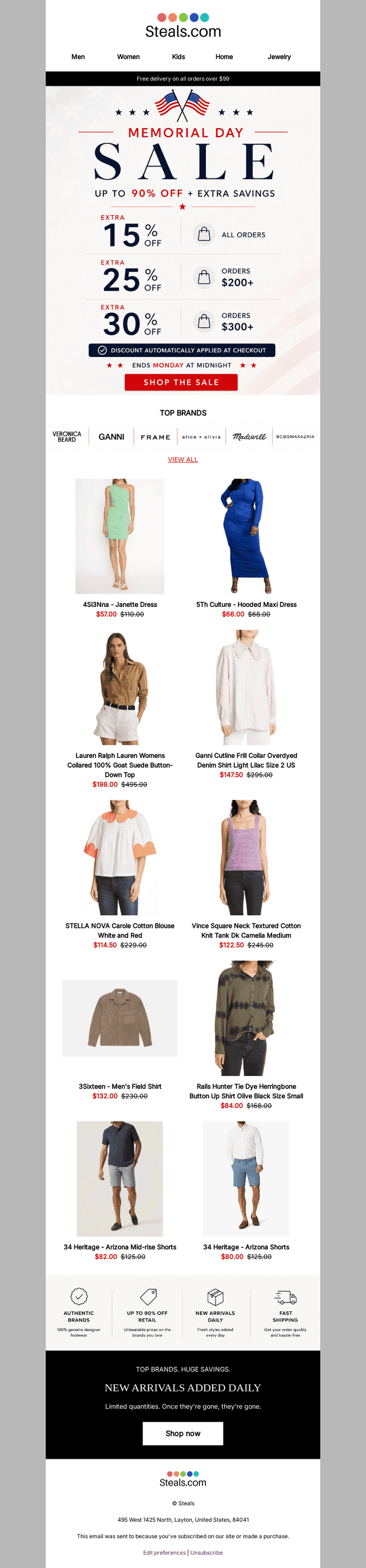 Extra Savings This Memorial Day!