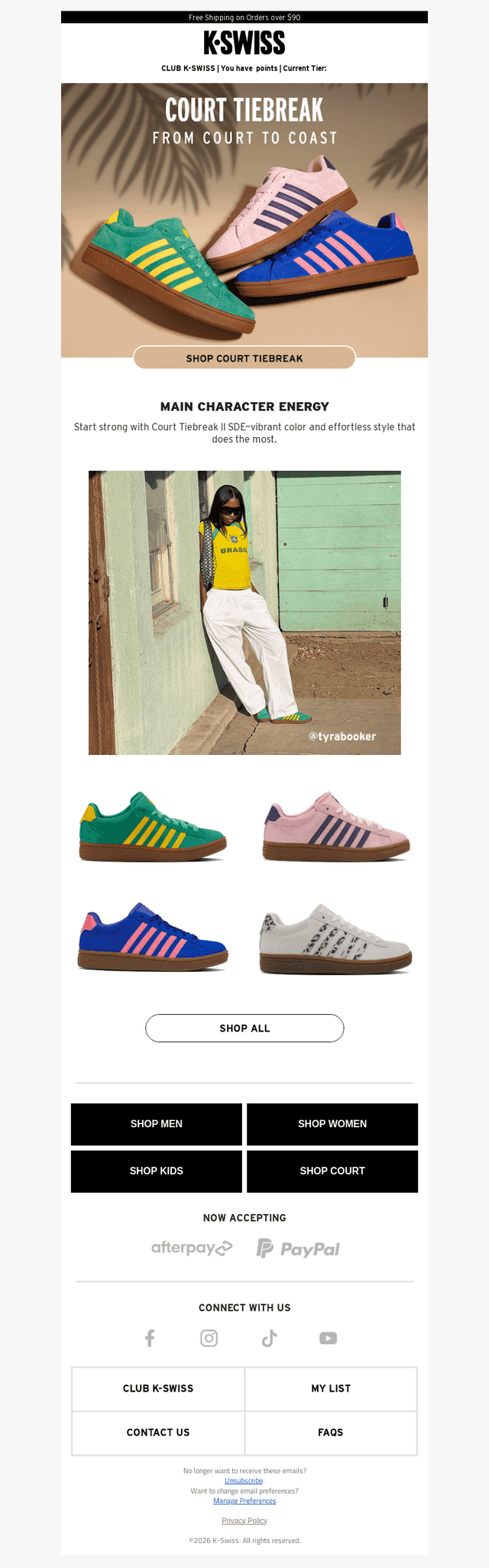 K-Swiss email from Sat, May 23, 2026