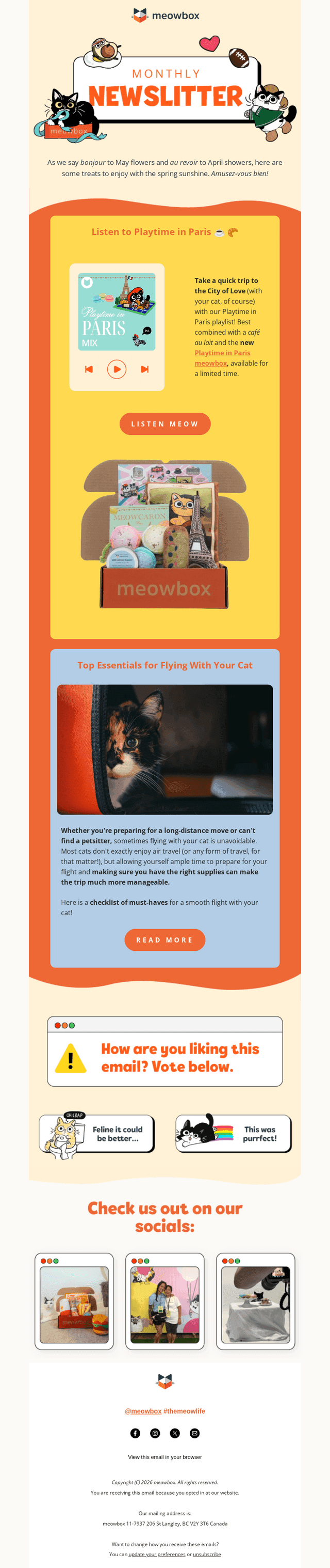 meowbox email from Sun, May 24, 2026