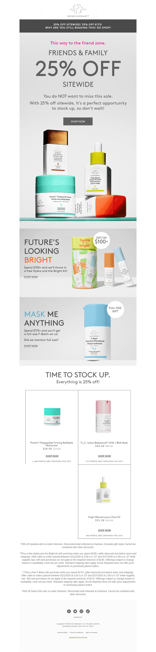 Now you see it: 25% off