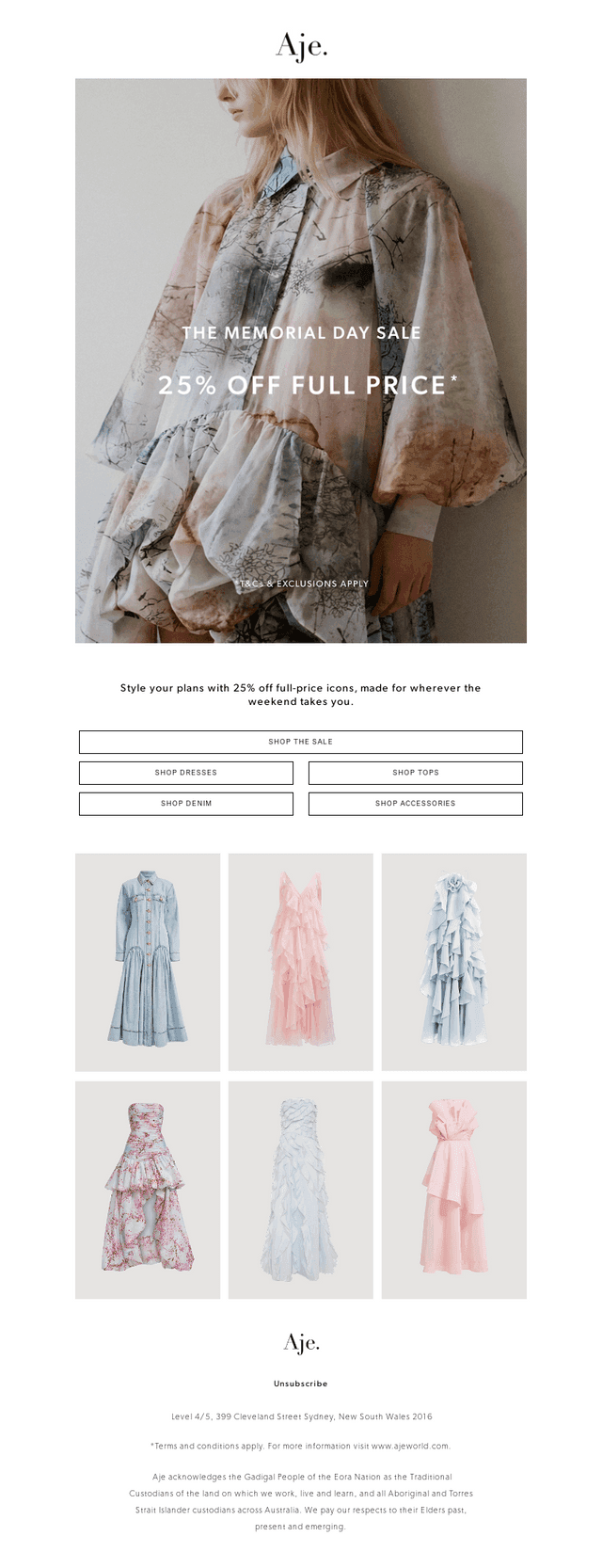 The Memorial Day Sale
