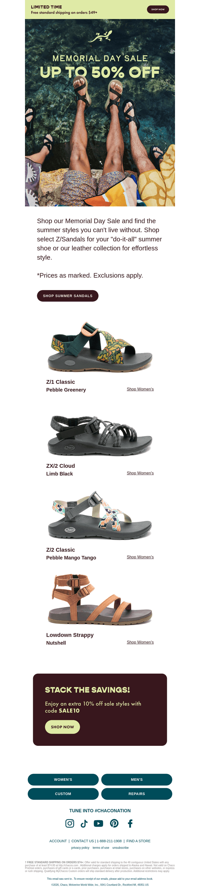 Chaco email from Sun, May 24, 2026