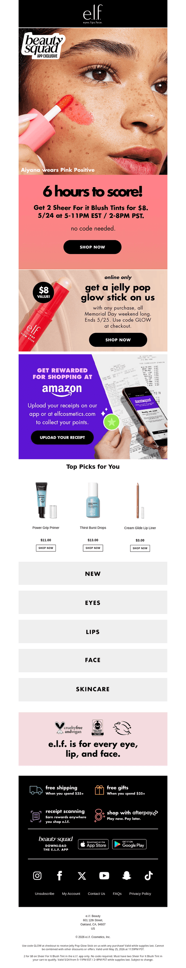 6 HOURS ONLY! 💗 2 for $8 Sheer For It!