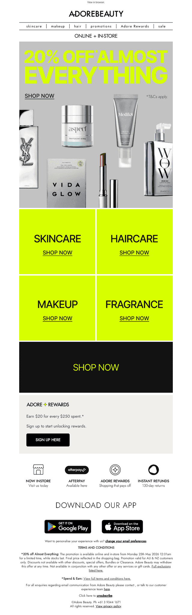 20% OFF ALMOST EVERYTHING*