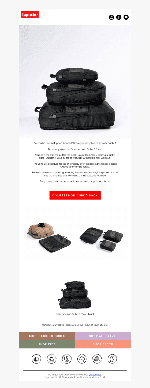 Pack Like a Pro with Compression Cubes!