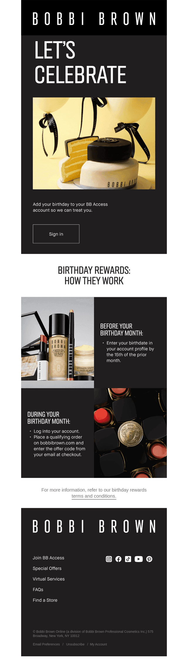 Bobbi Brown Cosmetics email from Mon, May 25, 2026