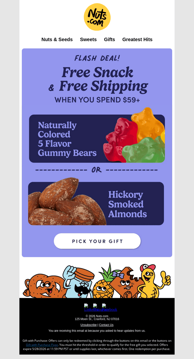 Nuts email from Mon, May 25, 2026