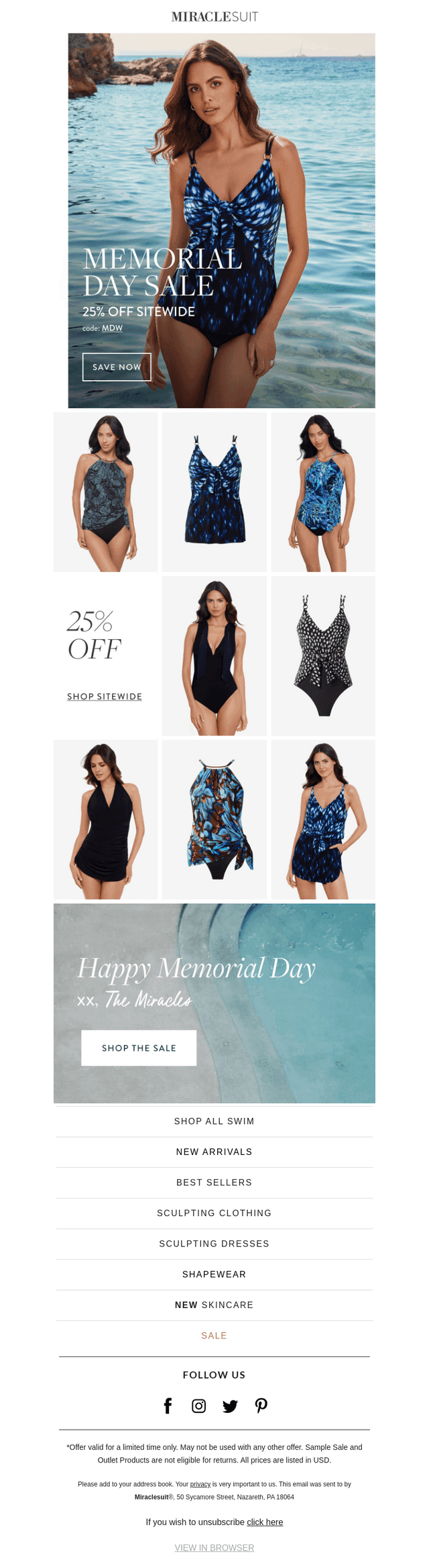 Miraclesuit email from Mon, May 25, 2026