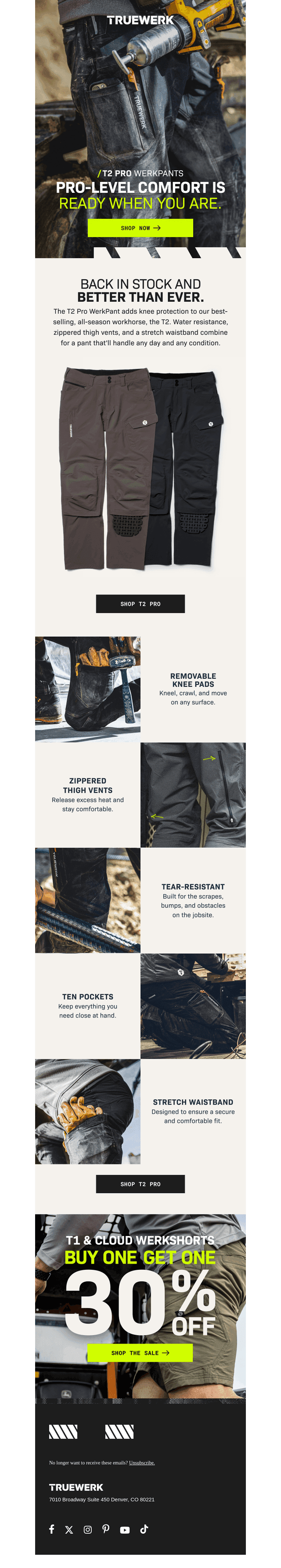 They're back! The industry's most advanced softshell work pant