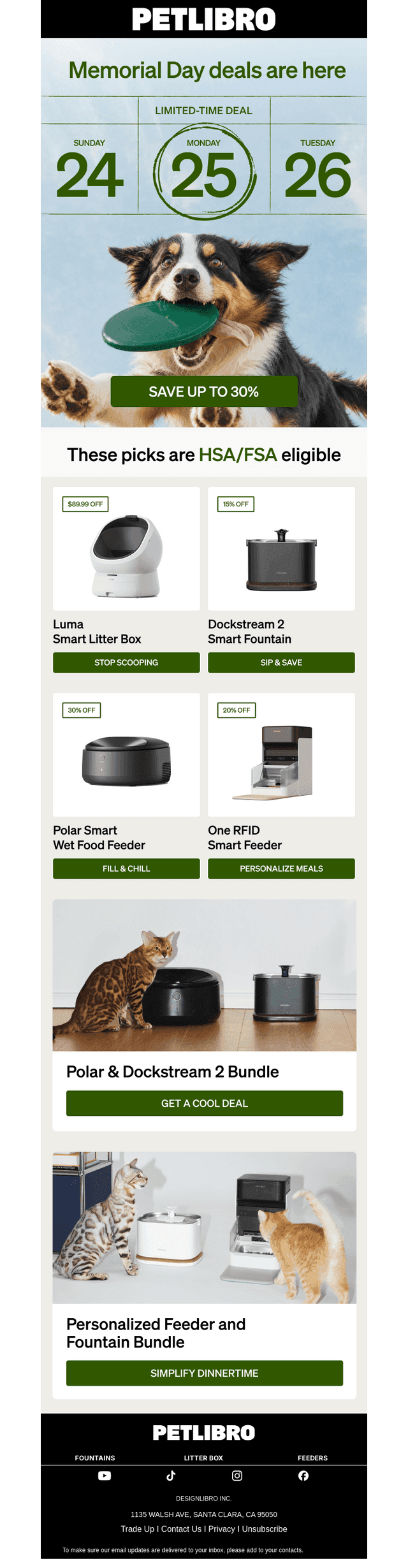PETLIBRO email from Mon, May 25, 2026