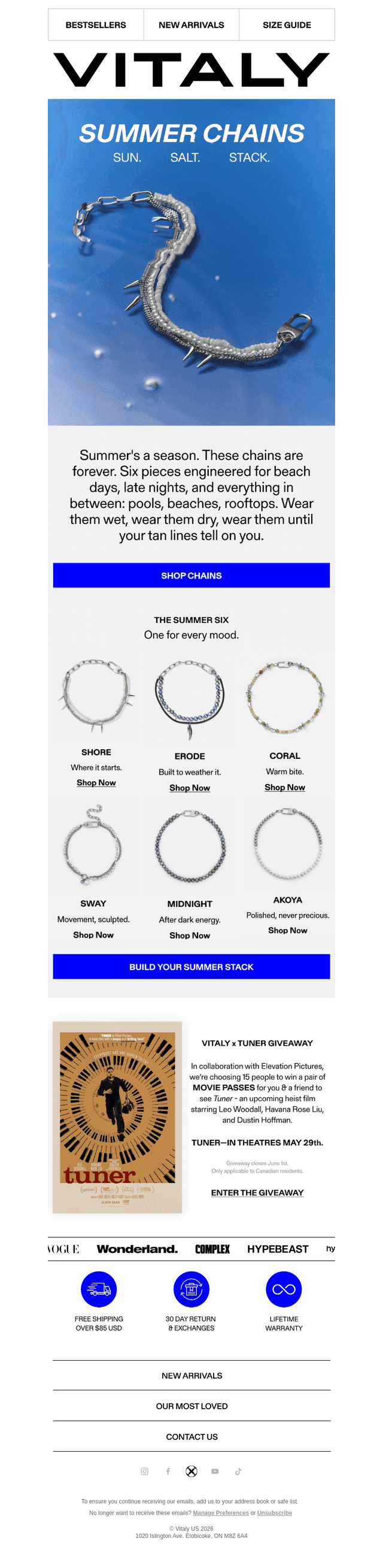 Summer Chains. 30% Off Now.