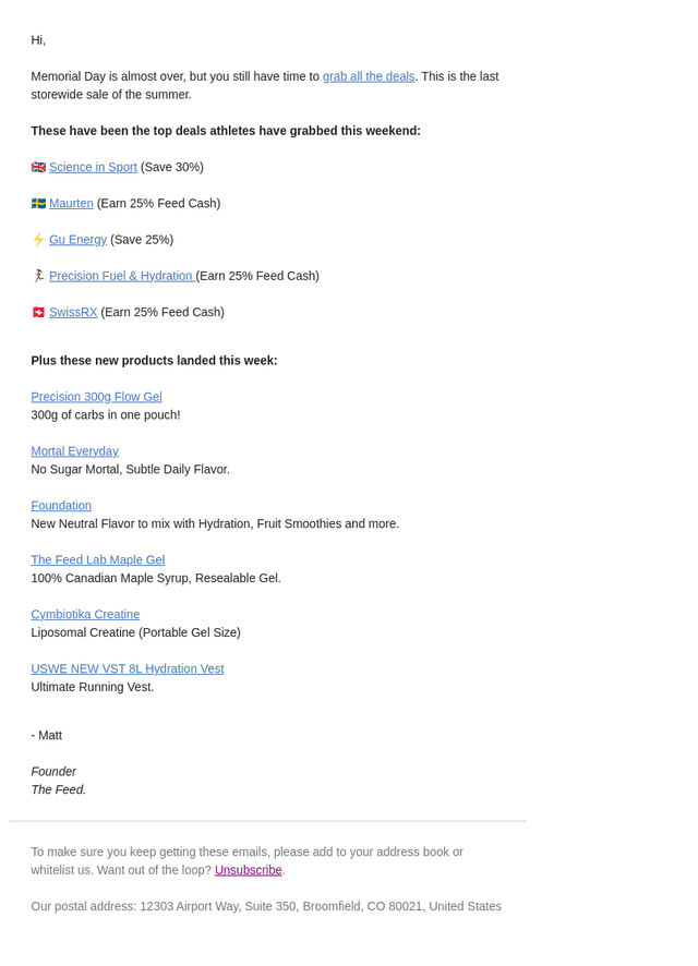 The Feed email from Mon, May 25, 2026