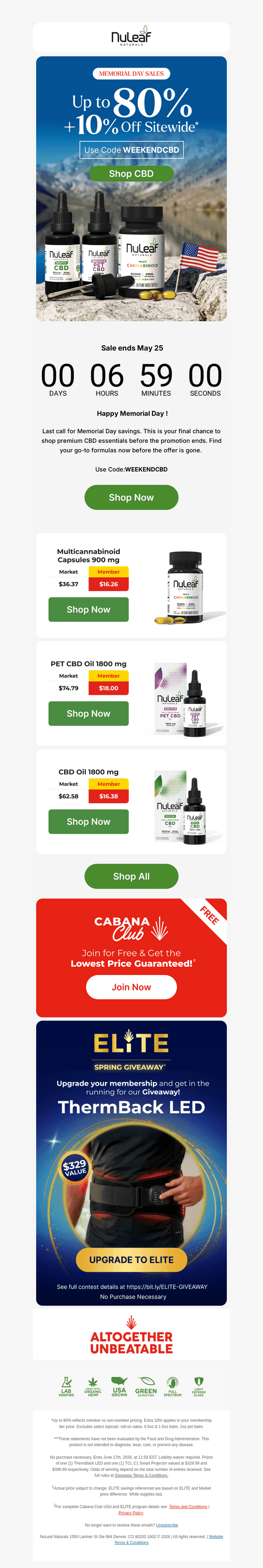 NuLeaf Naturals email from Tue, May 26, 2026