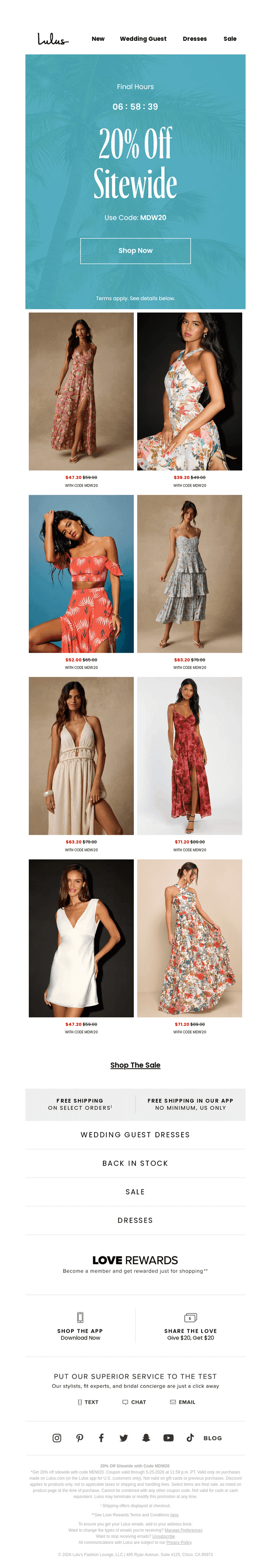 Lulus email from Tue, May 26, 2026
