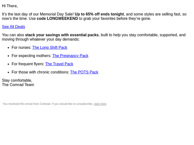 Comrad email from Tue, May 26, 2026