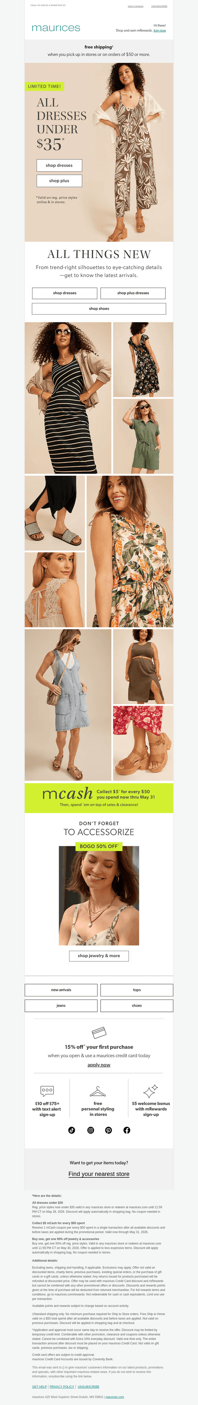 ALL dresses under $35