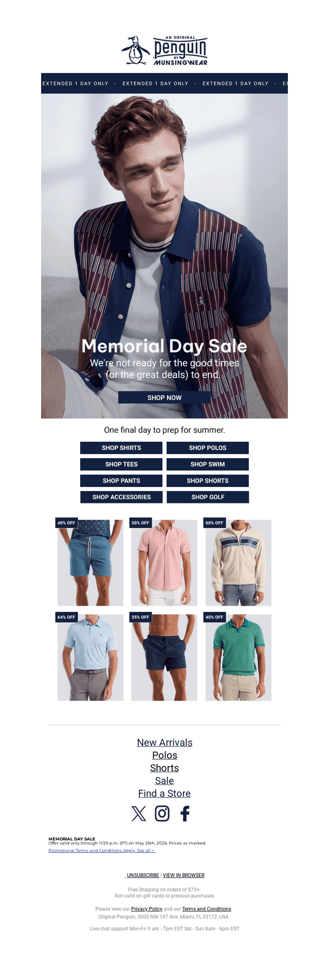 Original Penguin email from Tue, May 26, 2026
