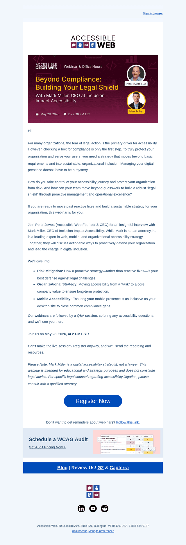 Beyond Compliance: An Interview with Mark Miller