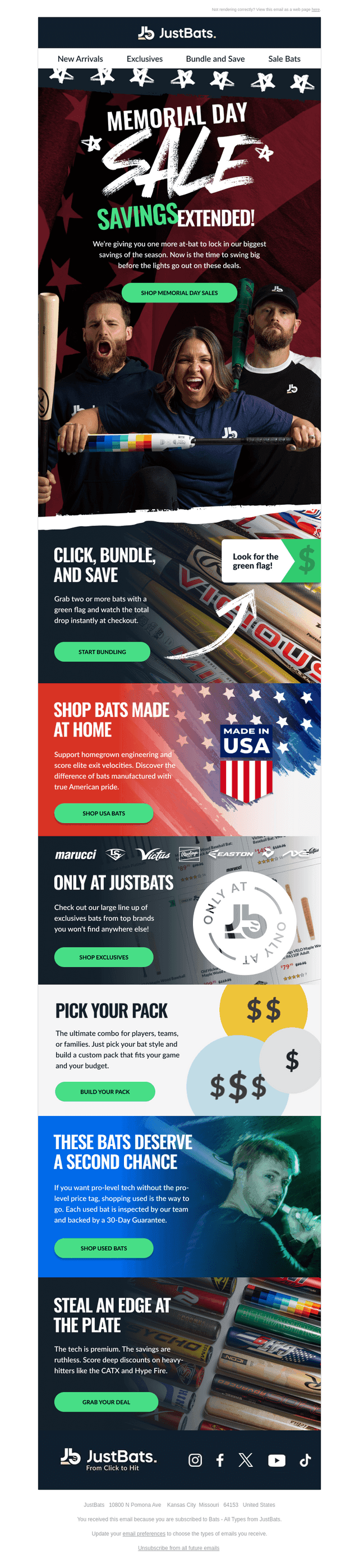 JustBats email from Tue, May 26, 2026