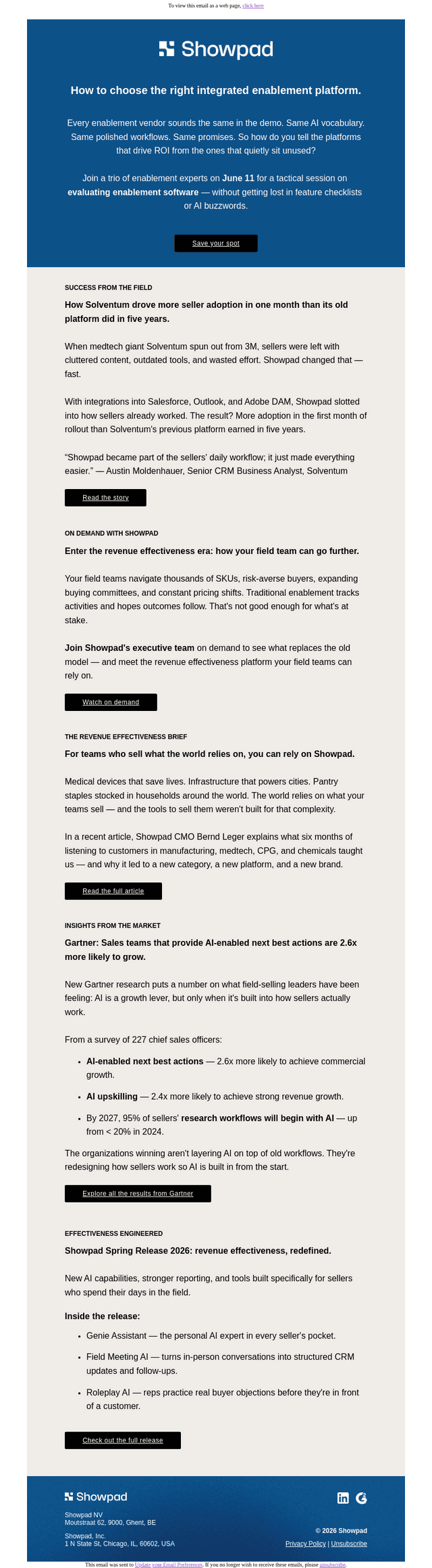 Showpad email from Tue, May 26, 2026