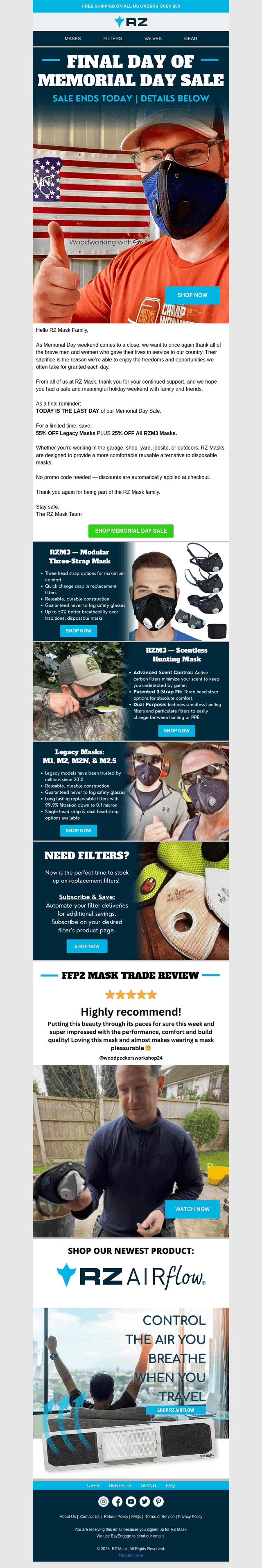 RZ Mask email from Tue, May 26, 2026