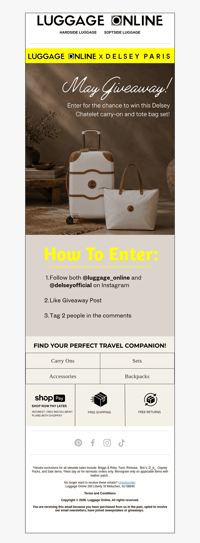LAST DAY TO ENTER!!
