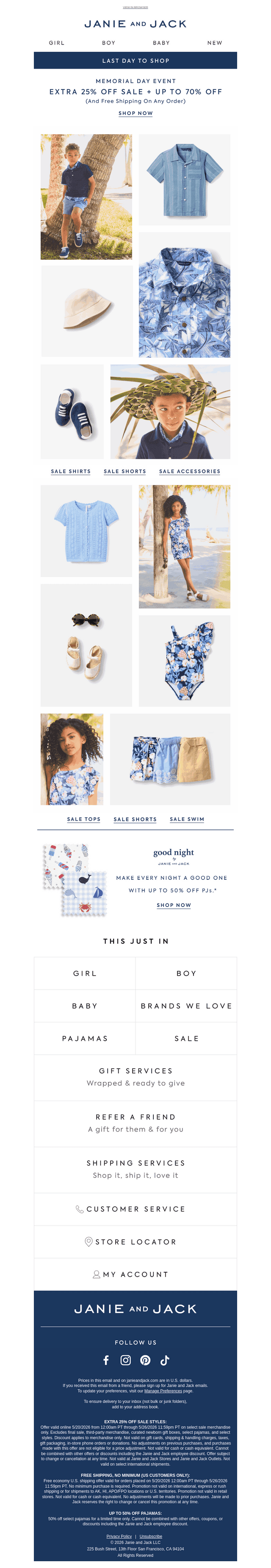Janie and Jack email from Tue, May 26, 2026