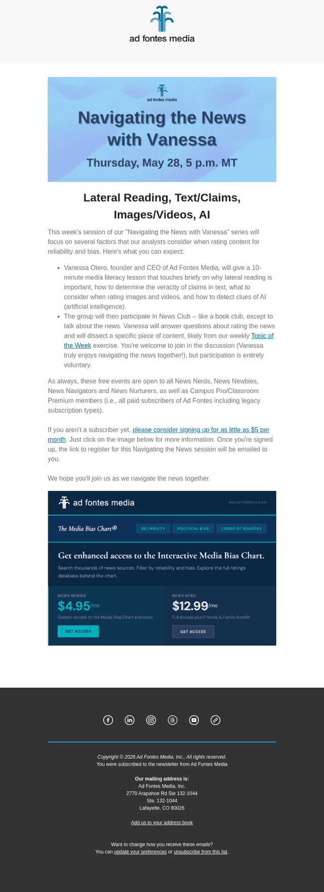 Ad Fontes Media email from Tue, May 26, 2026