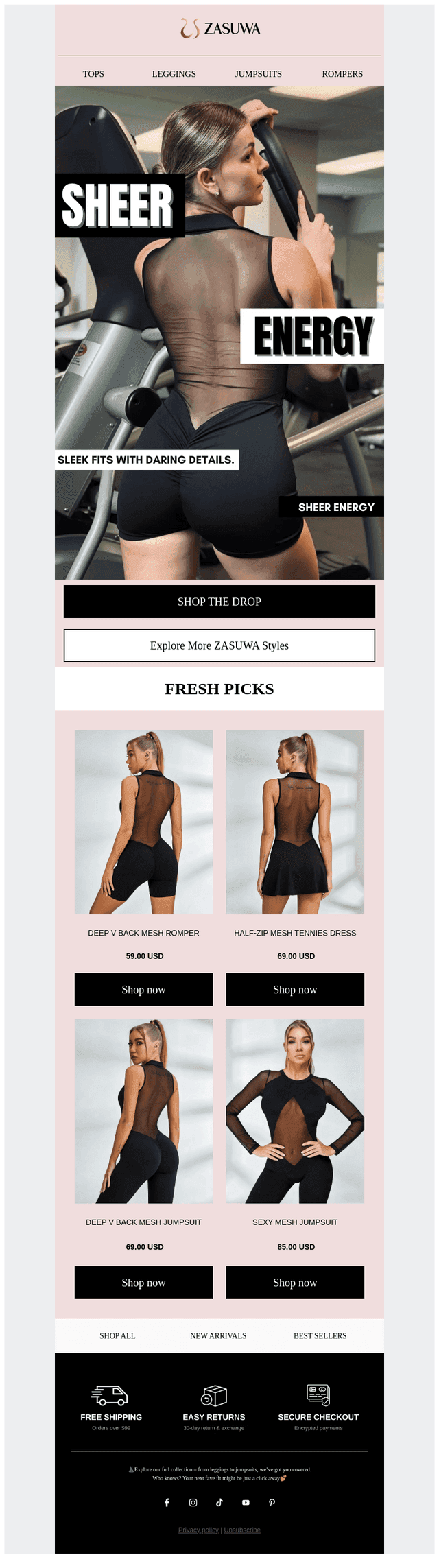 Mesh Made For The Gym