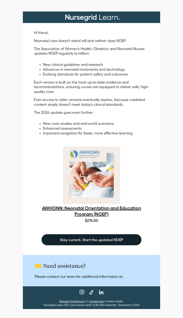 Neonatal care changes fast. Your training should too.