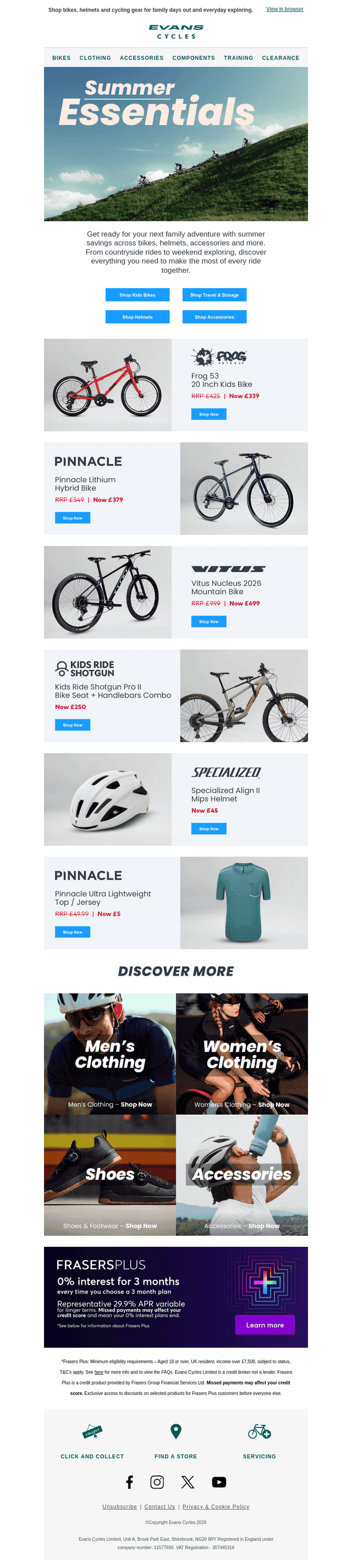 Make every summer ride an adventure with Evans Cycles