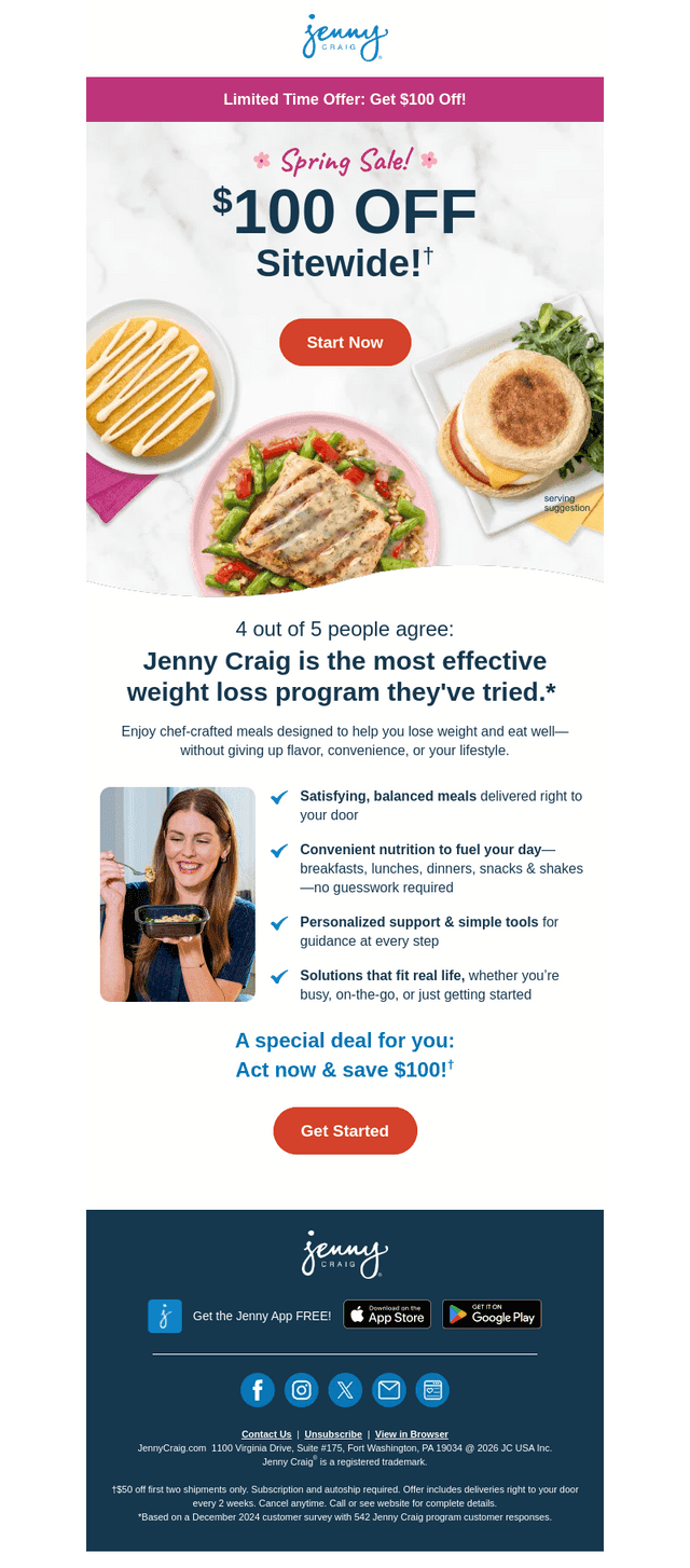Jenny Craig email from Wed, May 27, 2026