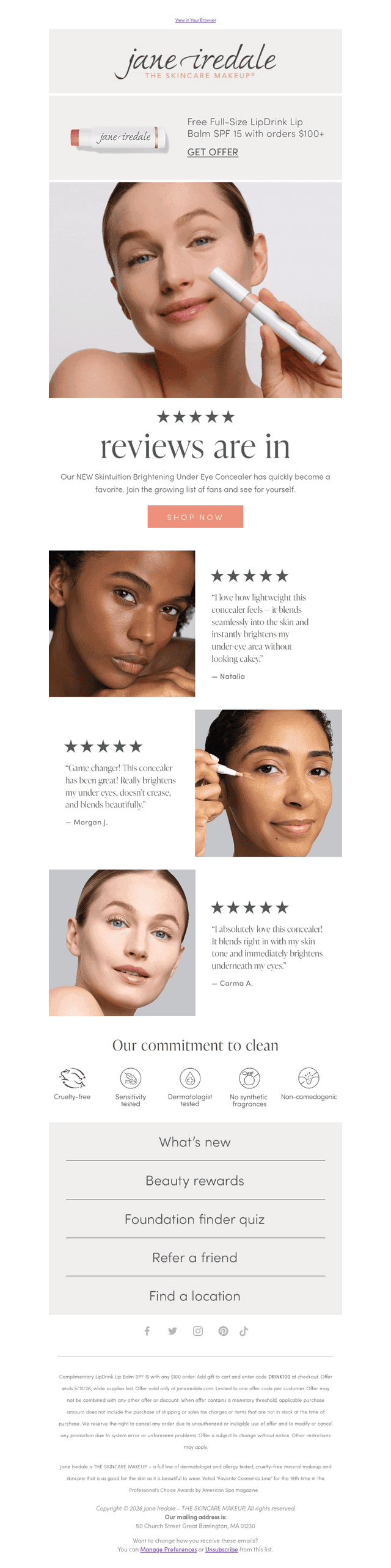"I absolutely love this concealer!"