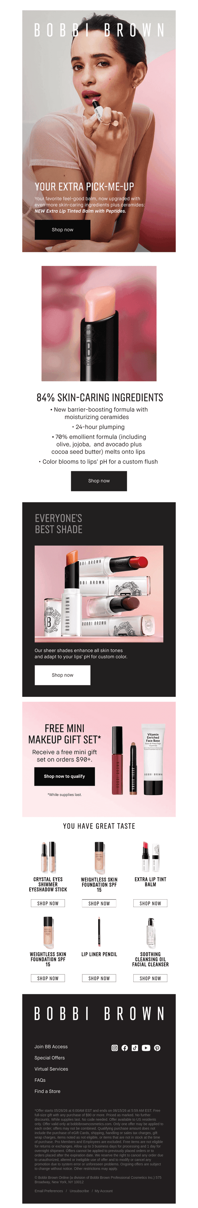 Bobbi Brown Cosmetics email from Wed, May 27, 2026