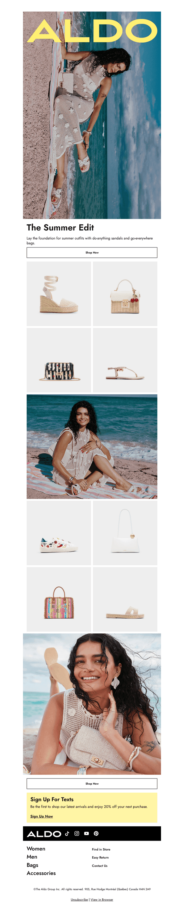 New summer arrivals