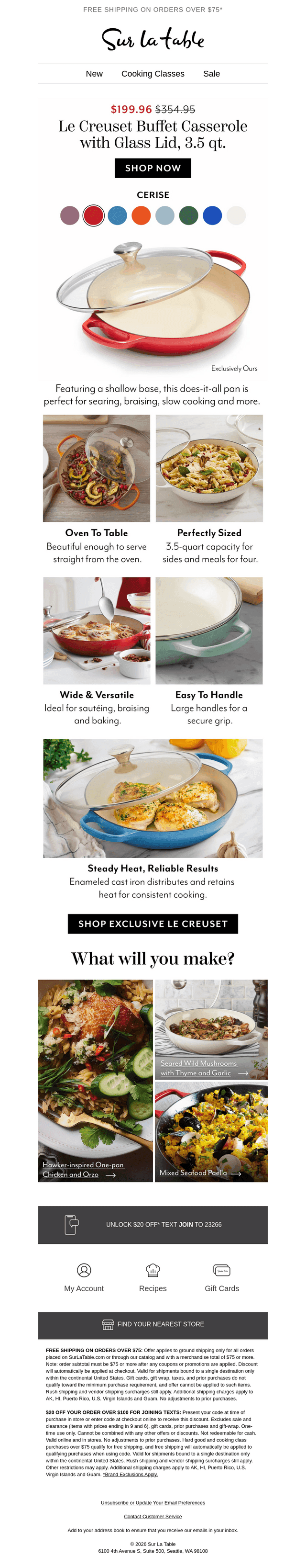 You'll only find this Le Creuset here.