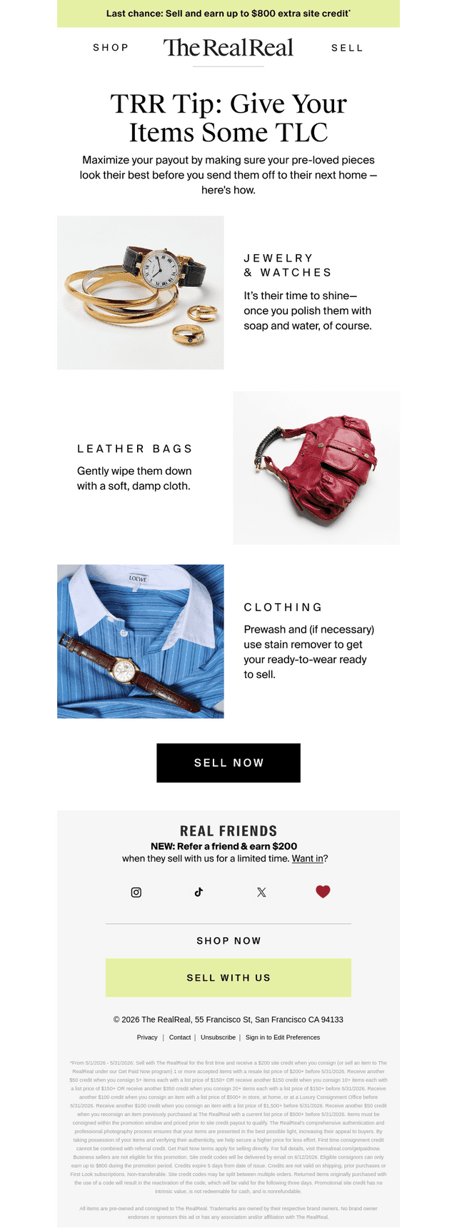 TRR tip: Earn the most for your items
